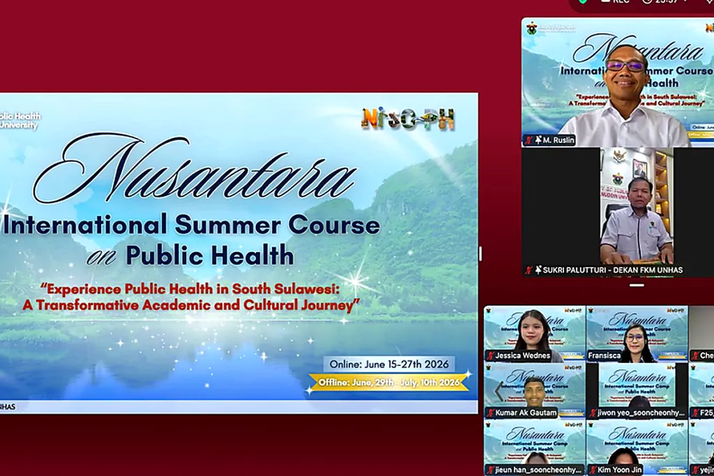FKM Unhas Perluas Jejaring Global Melalui Nusantara International Summer Course on Public Health